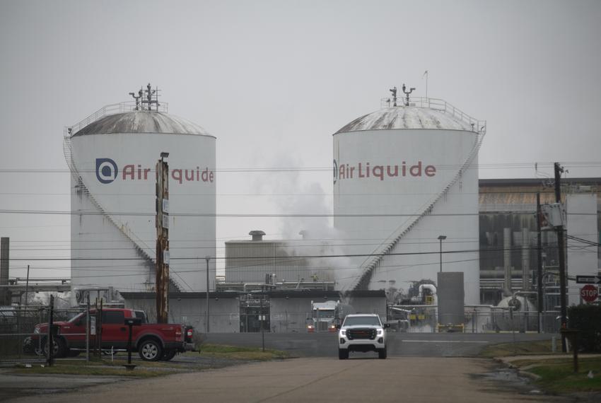 Central Gardens, Texas: The Air Liquide USA facility in Central Gardens on Friday, Jan 26, 2024. Mark Felix/The Texas Tribune