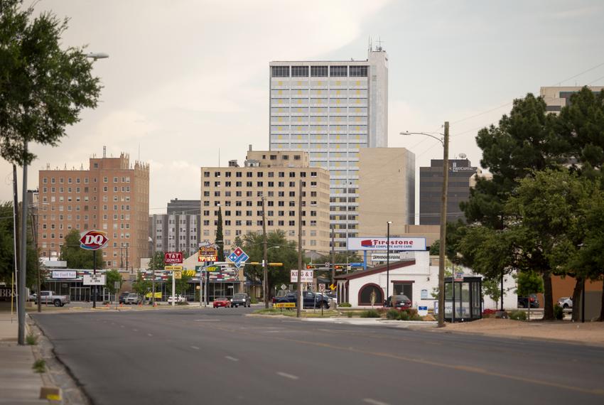 Downtown Midland is seen on Monday, April 27, 2020.                                                                                                