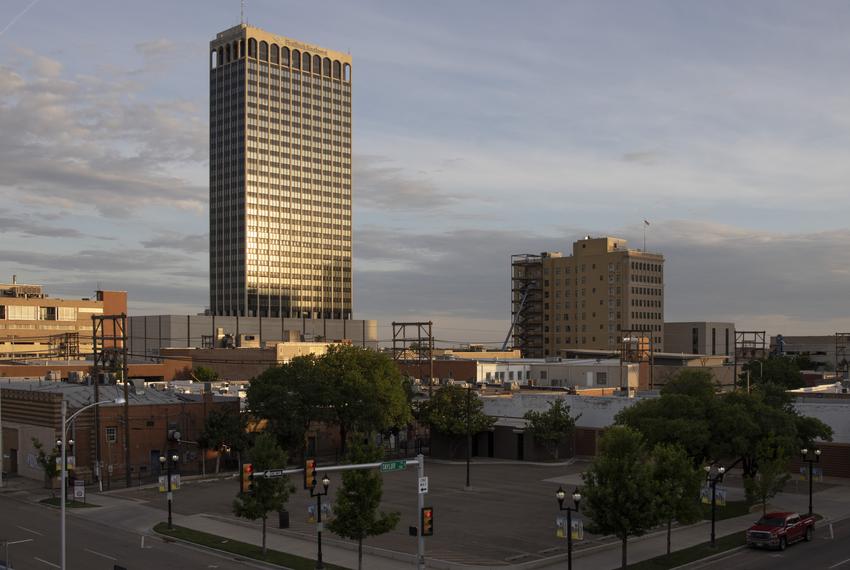 Empty streets in downtown Amarillo,  Friday, May 29, 2020.