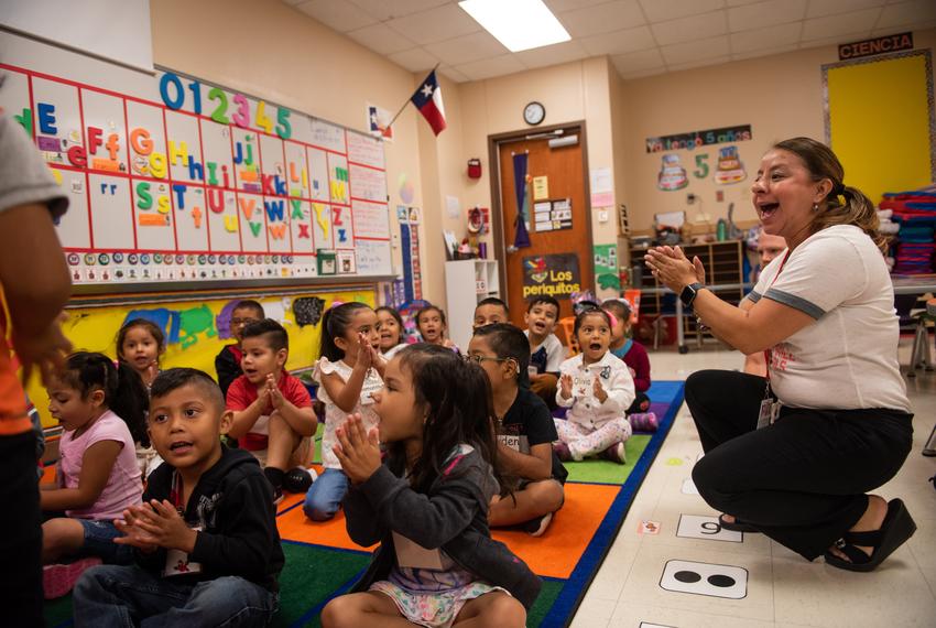 JoAnn Zavala teaches pre-K with a bilingual program at Hemphill Elementary, seen on Sept. 5, 2019.