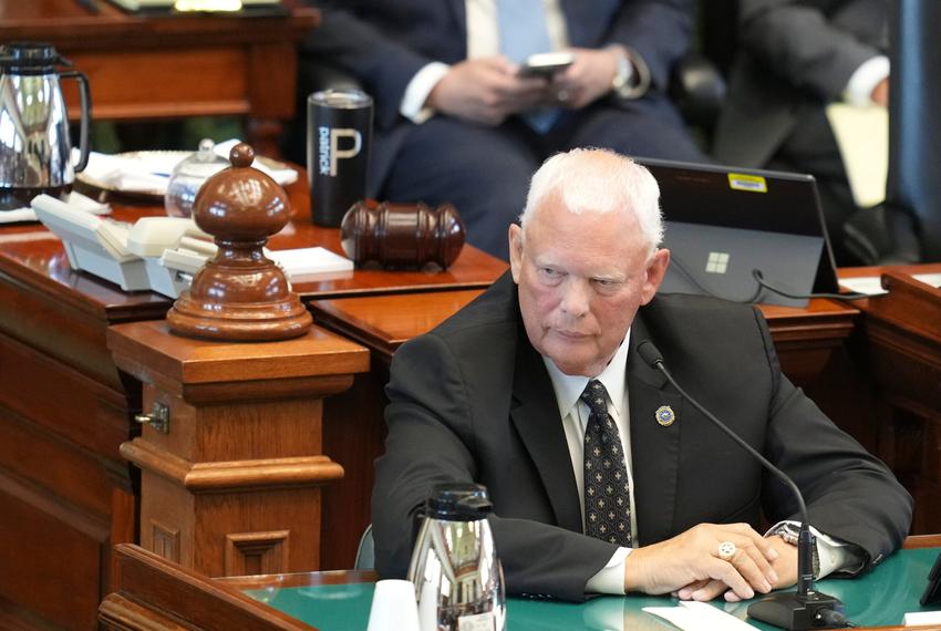 Former Texas Ranger David Maxwell Jr. testifies during Texas Attorney General Ken Paxton’s impeachment trial in the state Senate last year.