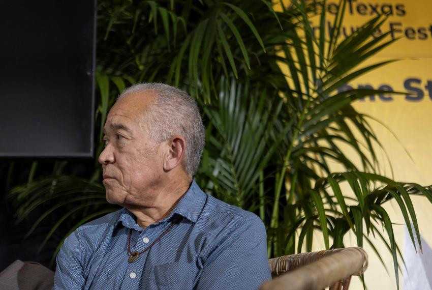 Mike Miles, the state-appointed superintendent of Houston ISD, discusses public education in Texas' largest city with Jacob Carpenter, team leader of the Houston Landing, at The Texas Tribune Festival in Austin on Sept. 23, 2023.