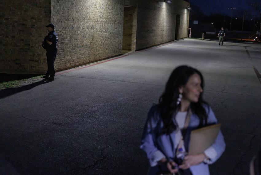 Gore has faced backlash and threats since speaking out against the people who supported her school board race. School marshals now escort her and other board members to their cars after meetings.