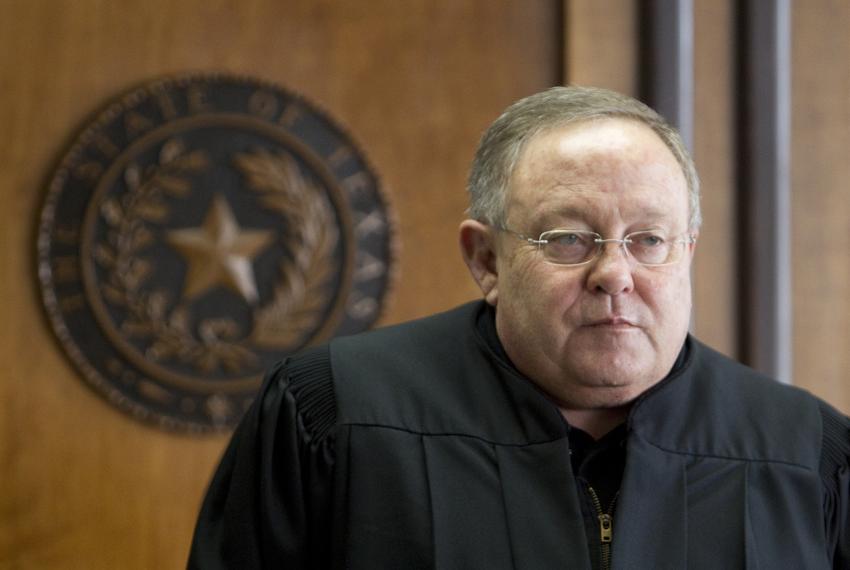 District Court Judge John Dietz of Austin is shown in his courtroom on Feb. 4, 2013, before he ruled that the state's school finance system was unconstitutional.