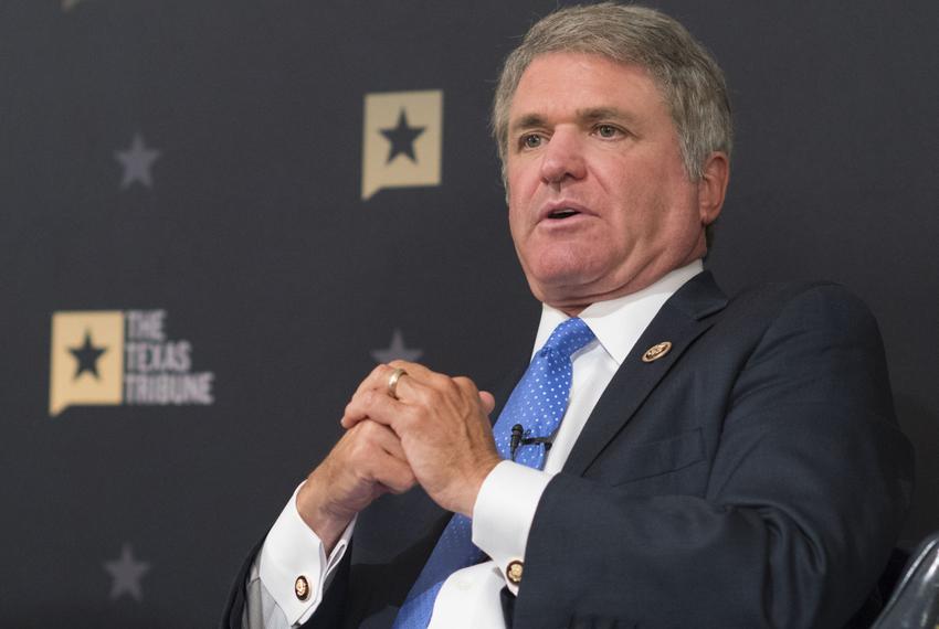 U.S. Rep. Michael McCaul at a Texas Tribune event in Austin on Oct. 25, 2016.