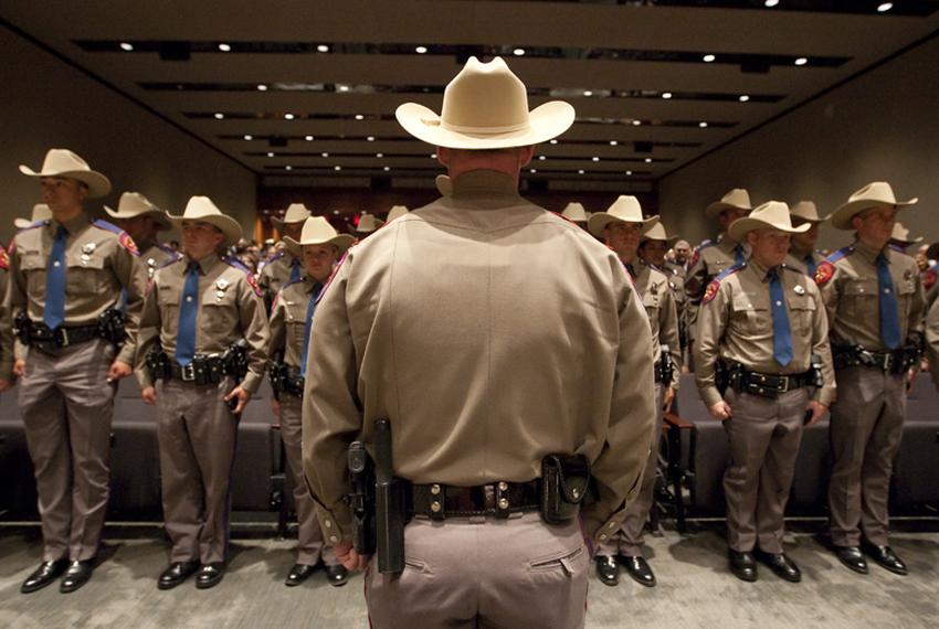 Texas Department of Public Safety recruit graduation class on April 7th, 2011 in Austin, Texas