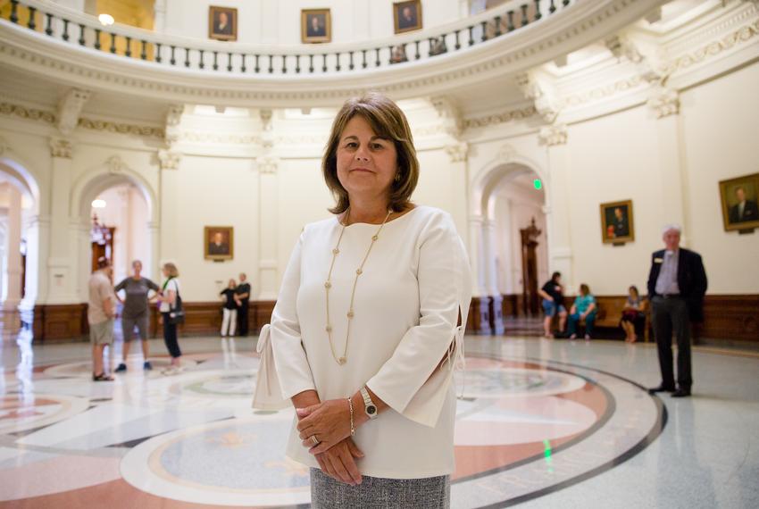 Maurine Molak, who founded the anti-cyberbullying nonprofit David's Legacy Foundation after her son David took his own life, visits the Capitol on August 1, 2017.