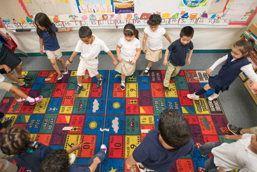 Pre-kindergarten students at the Dallas Independent School District's Cesar Chavez Learning Center.