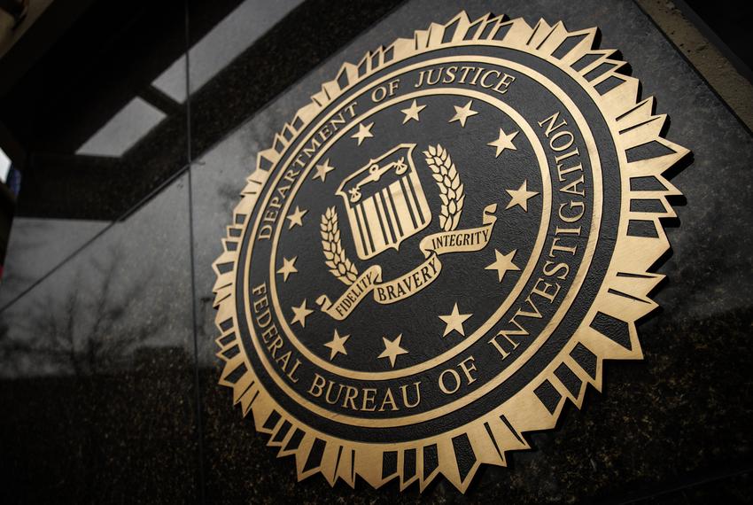 The seal of the Federal Bureau of Investigation (FBI) on their headquarters on Feb. 23, 2024, in Washington, D.C.