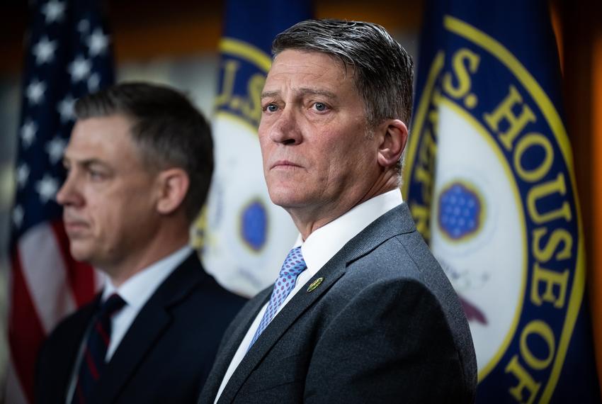 U.S. Rep. Ronny Jackson, R-Amarillo, listens to speakers during a press conference on border security with other House Republicans, at the U.S. Capitol, in Washington, D.C., on Jan. 24, 2023.