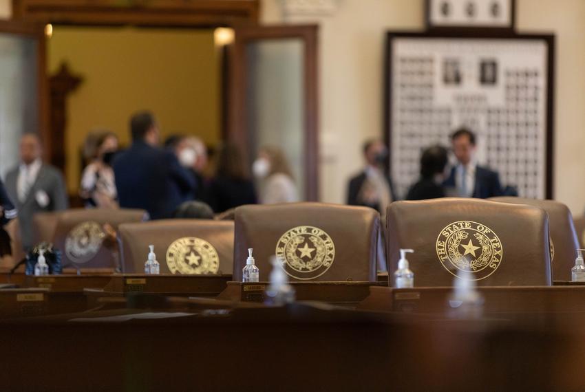 The House floor at the end of day one for the third special session on Monday, Sept. 20, 2021.