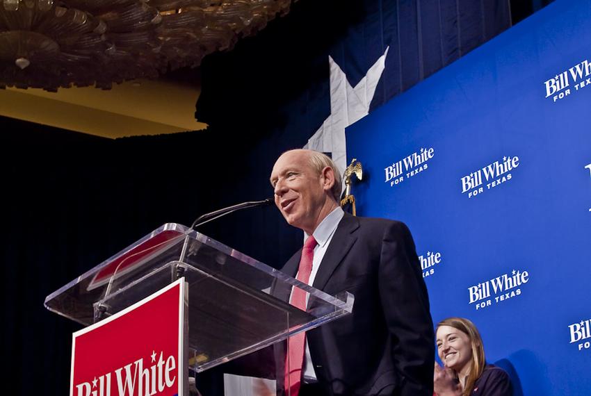 Houston Mayor Bill White announcing for governor December 4, 2009