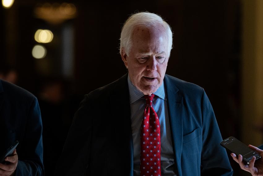 U.S. Sen. John Cornyn speaks to the media at the U.S. Capitol in Washington, D.C. on Tuesday, July 25, 2023.