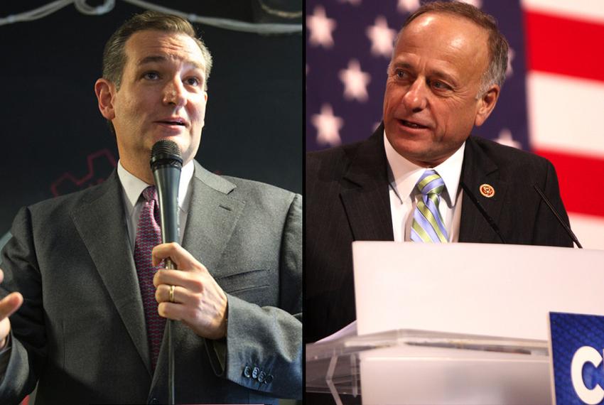 U.S. Sen. Ted Cruz, R-Texas, and U.S. Rep. Steve King, R-Iowa.