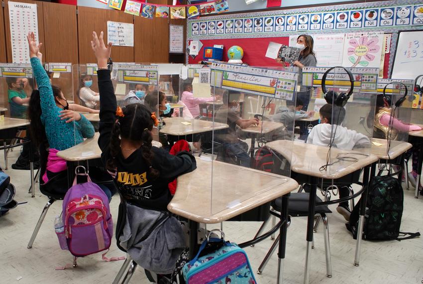 Linder Elementary School second grade students participate in Rosa Ramirez's class. They are studying the life of Martin Luther King Jr., and the significance of the upcoming holiday.