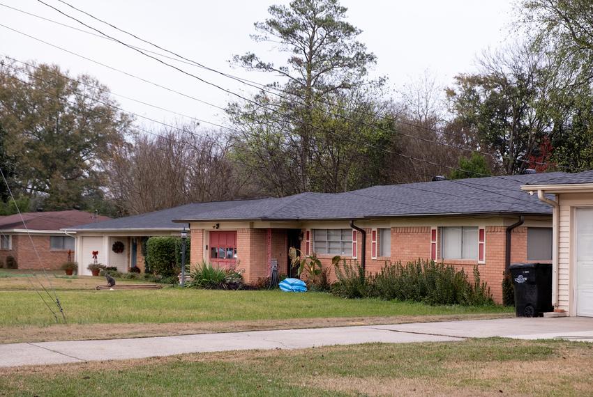 Homes along central Longview's Centenary Drive on Friday Dec. 17, 2021.