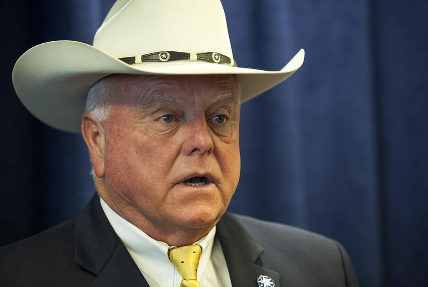 Texas Agriculture Commissioner Sid Miller in his office in Austin, Sept. 14, 2016.