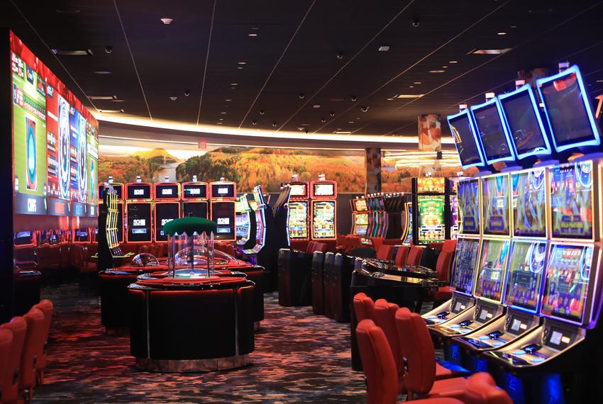 The gaming floor inside Resorts World Hudson Valley casino in Newburgh, New York on Dec. 21, 2022.