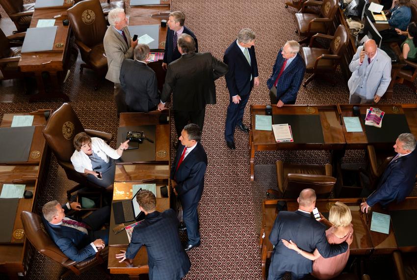 Legislators on the opening day of the special session at the Texas Capitol on July 8, 2021.