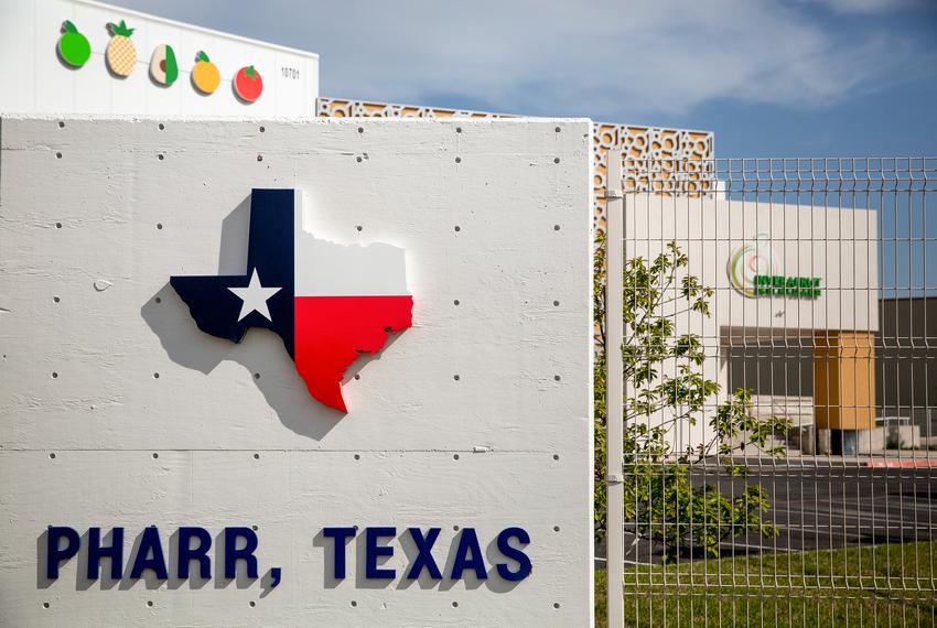 A fruit and vegetable distribution center in Pharr, TX. April 11, 2022.