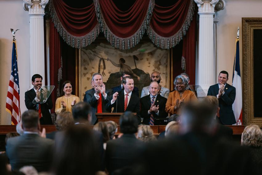 Dade Phelan begins his second term as Speaker of the House on the opening day of the 88th legislature on Jan 10, 2023.