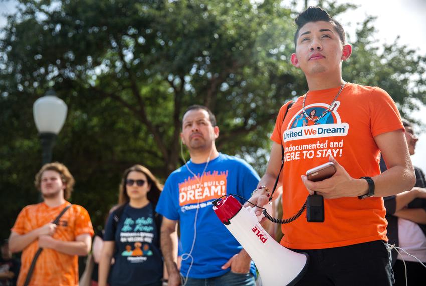 Defiant Immigrant Youth and Allies Rally in Resistance to House Vote on bill SB-4 at the capitol. Apr. 26, 2017.