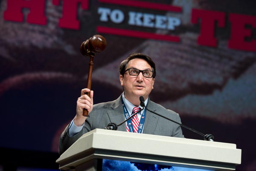 Former Republican Party of Texas Chairman Steve Munisteri atthe Texas Republican Convention in Fort Worth on June 7, 2014.