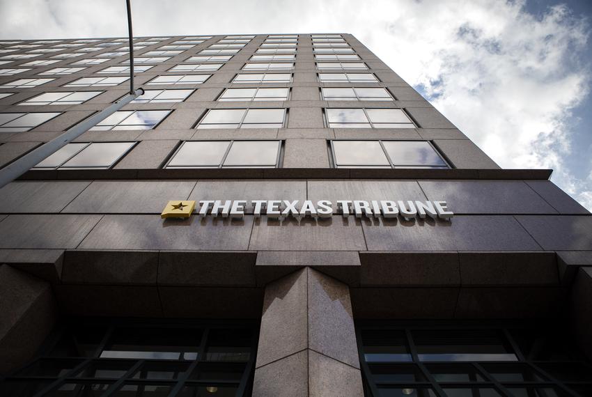 The exterior of the Texas Tribune office in downtown Austin on Nov. 5, 2019.