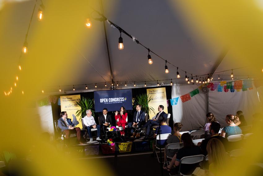 Lesley Briones, Harris County Commissioner, participates during the panel “Locals Controlled,” a part of Open Congress at the Texas Tribune Festival on Sept. 23, 2023