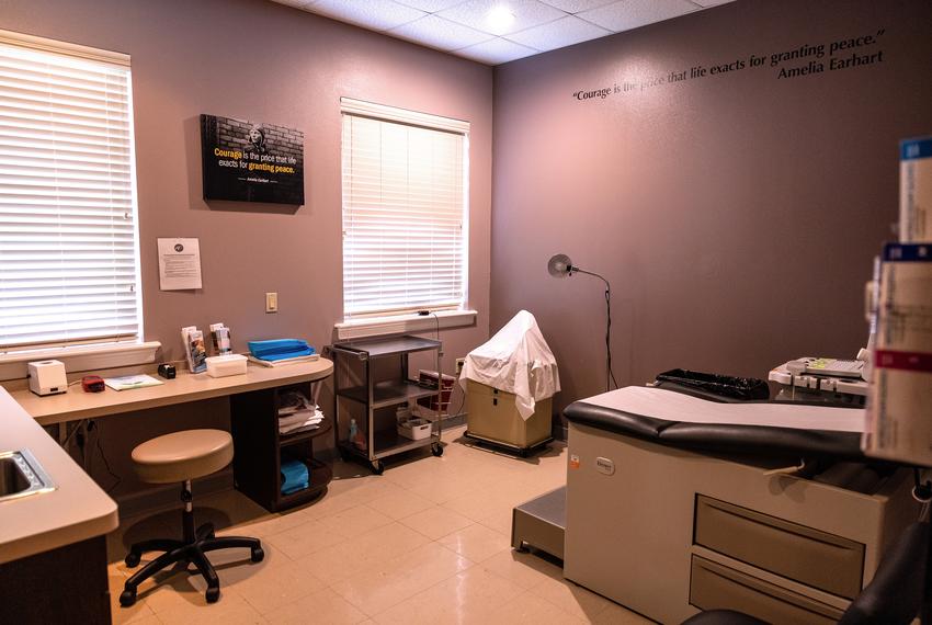 An empty room at Whole Women’s Health of Austin on Sept. 1, 2021.