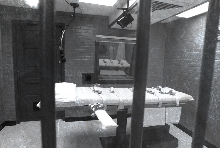 Interior of Death Chamber by Texas Department of Criminal Justice.