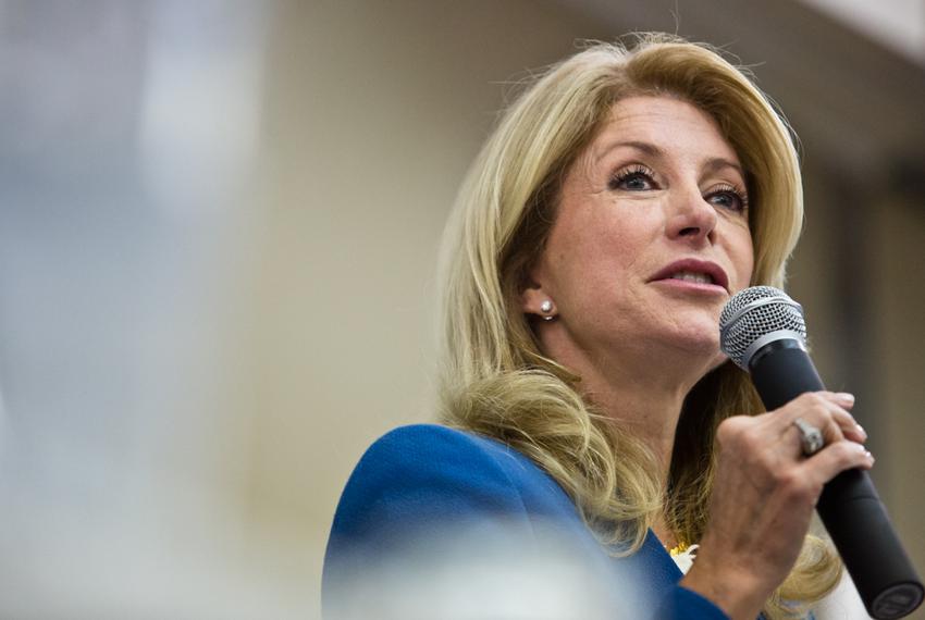 Senator Wendy Davis addresses the Texas Democratic Women’s Convention in Austin, TX.