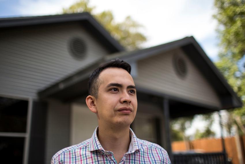 José Santoyo at his mother's home in Corsicana on Oct. 23, 2016.