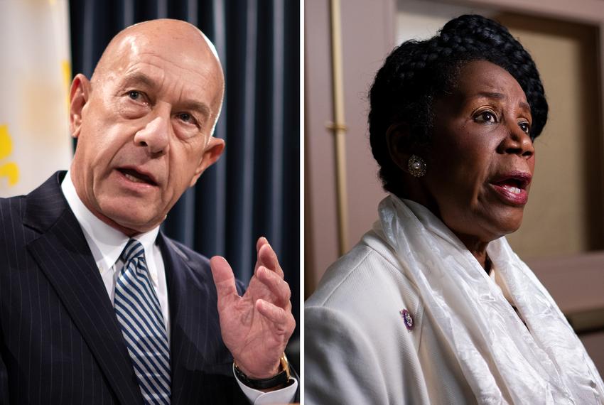 Houston mayor candidates State Sen. John Whitmire, D-Houston, and U.S. Rep Sheila Jackson Lee, D-Houston.