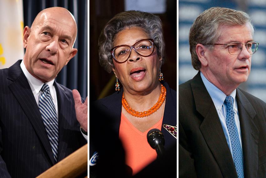 From left: State Sen. John Whitmire, D-Houston, State Reps. Senfronia Thompson, D-Houston, and Tom Craddick, R-Midland.